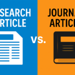 difference between a research article and a journal article